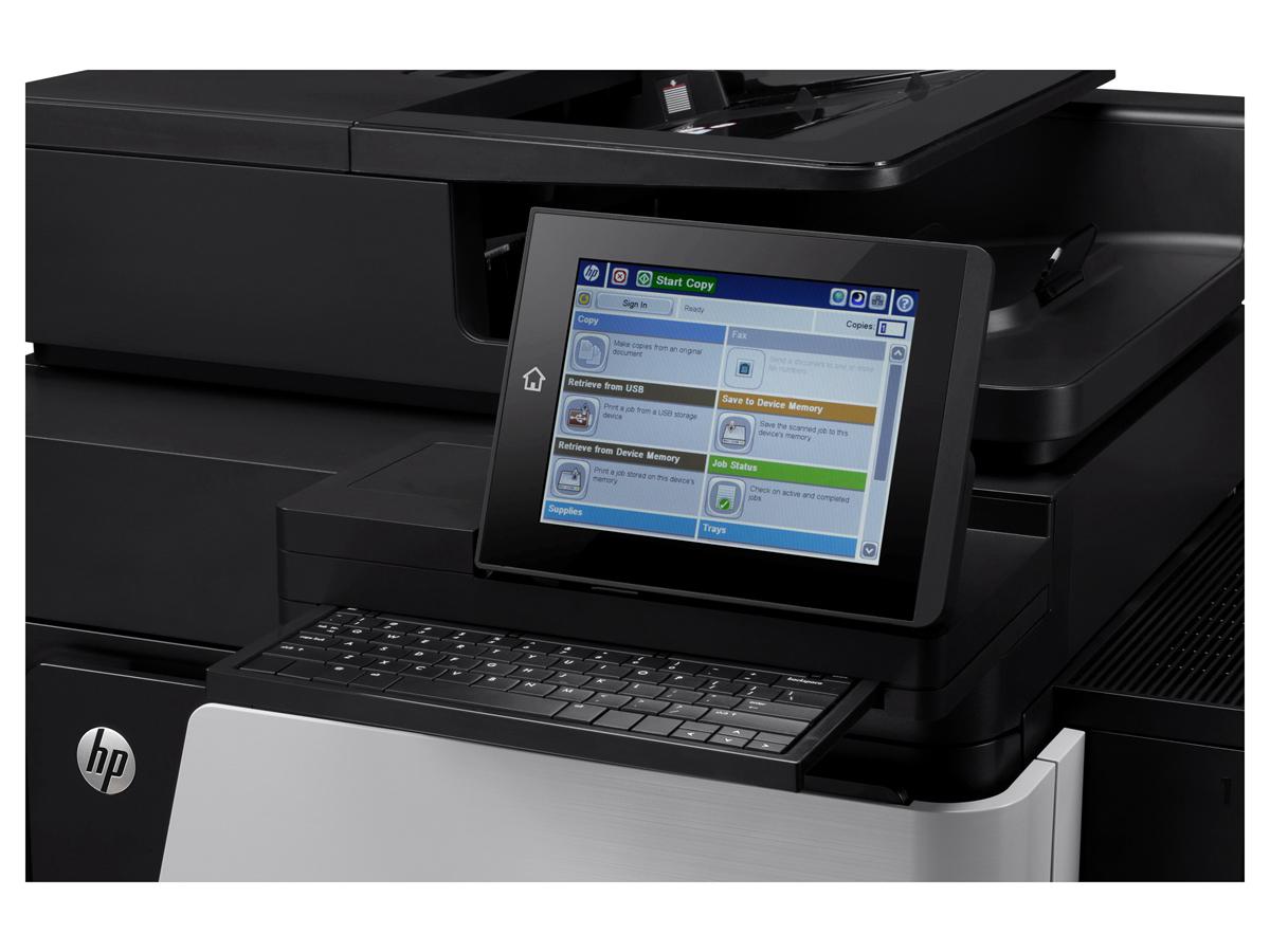 The HP LaserJet Enterprise flow M830z NFC/Wireless Direct Multifunction Printer 220V delivers high-speed, high-capacity output for demanding enterprise environments. Designed for secure, efficient monochrome printing, this multifunction device supports print, copy, scan, and fax functionality—all powered by fast laser technology.