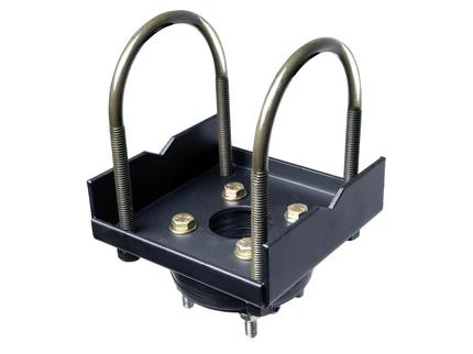 The Peerless DCT100 Truss Ceiling Adapter offers a reliable mounting solution for single-display installations on truss or I-beam structures. Engineered with a built-in stress decoupler, this adapter supports up to 300 lb and is compliant with both RoHS and TAA standards. Its durable black finish blends seamlessly into professional AV setups, making it ideal for commercial and industrial environments.