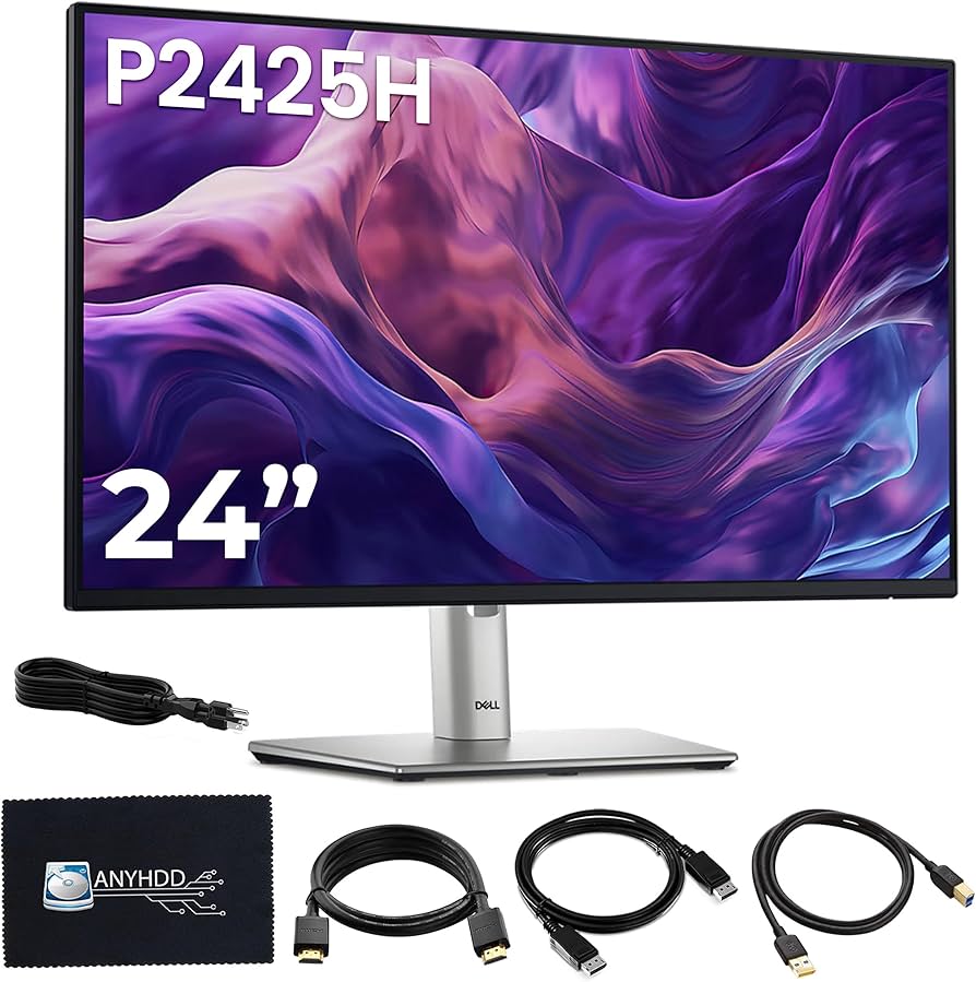 Écran DELL 24 pouces - P2425H, Full HD IPS, 100 Hz, support réglable