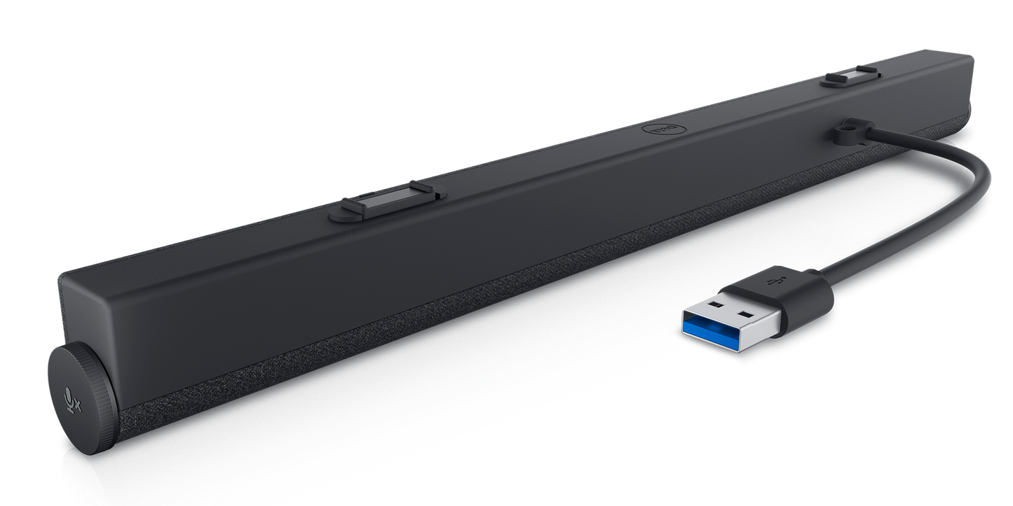 Barre de son Dell SB521A Slim pour moniteurs, alimentée par USB