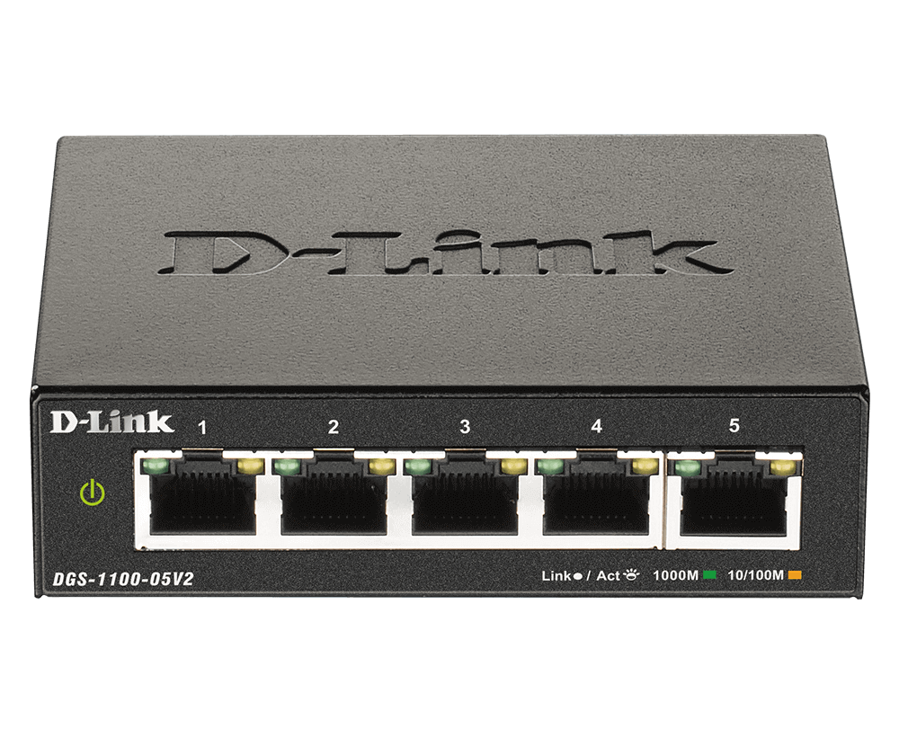 Commutateur intelligent géré Gigabit 5 ports D-Link DGS-1100-05V2