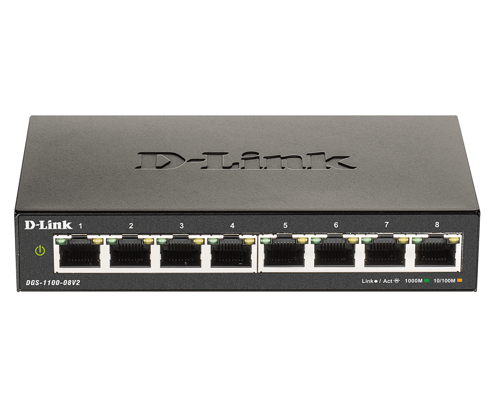 Commutateur Gigabit intelligent géré à 8 ports D-Link DGS-1100-08V2