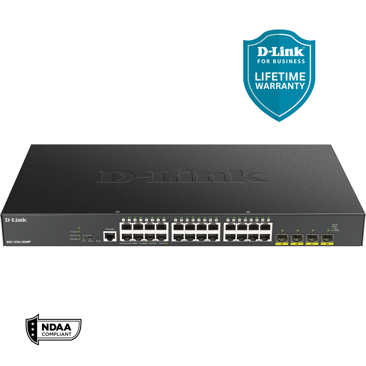 D-Link DGS-1250-28X-6KV 28-Port 10-Gigabit Smart Managed Switch