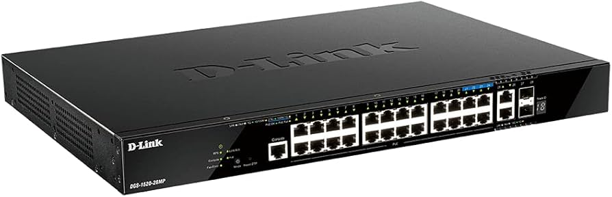 Commutateur intelligent empilable D-Link DGS-1520-28, 24 ports Gigabit + 4 liaisons montantes 10G