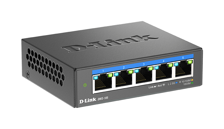 D-LINK DMS-105 5-Port Multi-Gigabit Unmanaged Ethernet Switch
