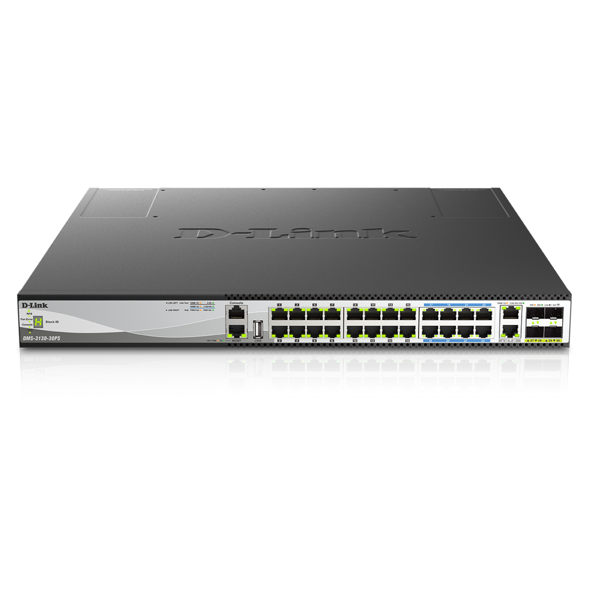 Commutateur PoE multi-gigabit L2+ 30 ports D-LINK DMS-3130-30PS 400 Gbit/s 740 W