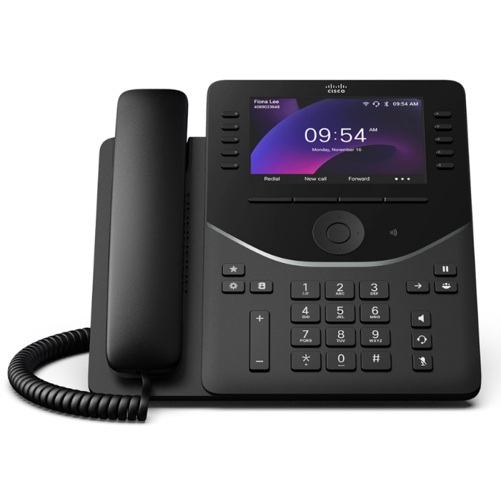 Téléphone de bureau Cisco 9861, sans radio, noir carbone