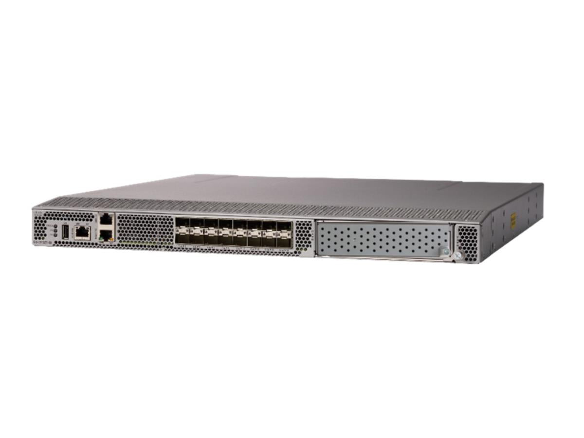 MDS 9132T 32G FC SWITCH,8 FC PORTS, 8X32G SW OPTICS, EXHAUST. The Cisco MDS 9132T is a high-performance Fibre Channel switch with 8 x 32Gb SFP+ ports, designed for robust SAN deployments. With advanced management, comprehensive protocol support, and redundant power capability, this compact unit delivers scalable and efficient switching for business-critical environments.