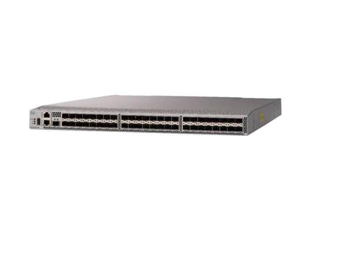 The Cisco MDS 9148T is a high-performance 32G Fibre Channel switch equipped with 24 active ports and integrated 32G software. Designed for enterprise SAN environments, it delivers scalable performance with TAA compliance and exhaust airflow for datacenter integration. Ideal for organizations demanding speed and reliability in storage networking.