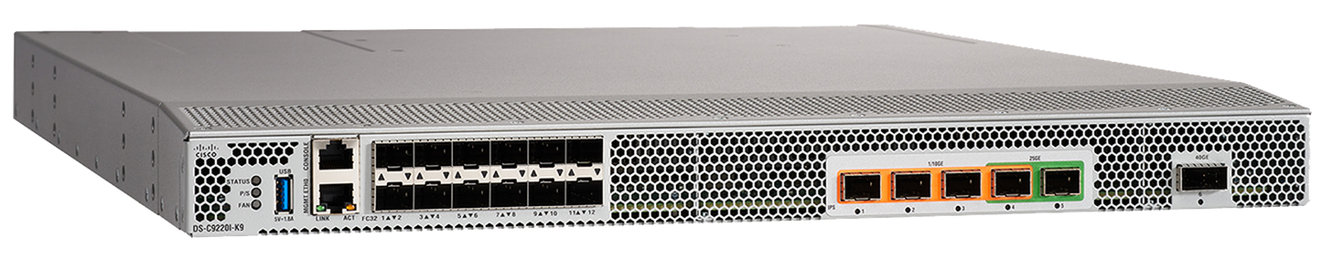 Cisco MDS 9220i 1RU Multiservice Switch, Intake Airflow