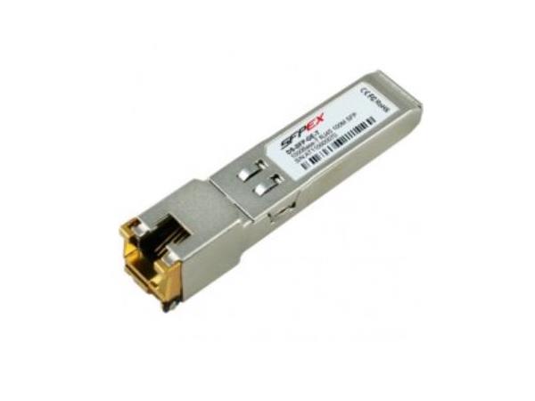 The Cisco DS-SFP-GE-T= is a Gigabit Ethernet Copper SFP transceiver that offers reliable high-speed wired connectivity through an RJ-45 interface. Designed for plug-in installation, it supports data transfer rates up to 1 Gbps across distances of up to 100 meters. Certified under CE, FCC, TUV, UL, and RoHS standards, this module meets strict quality and environmental benchmarks.