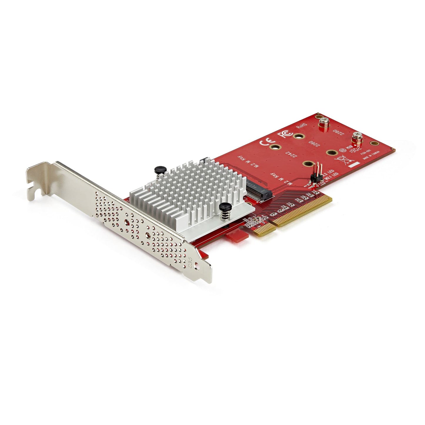 StarTech Dual M.2 PCIe SSD Adapter, NVMe/AHCI Support