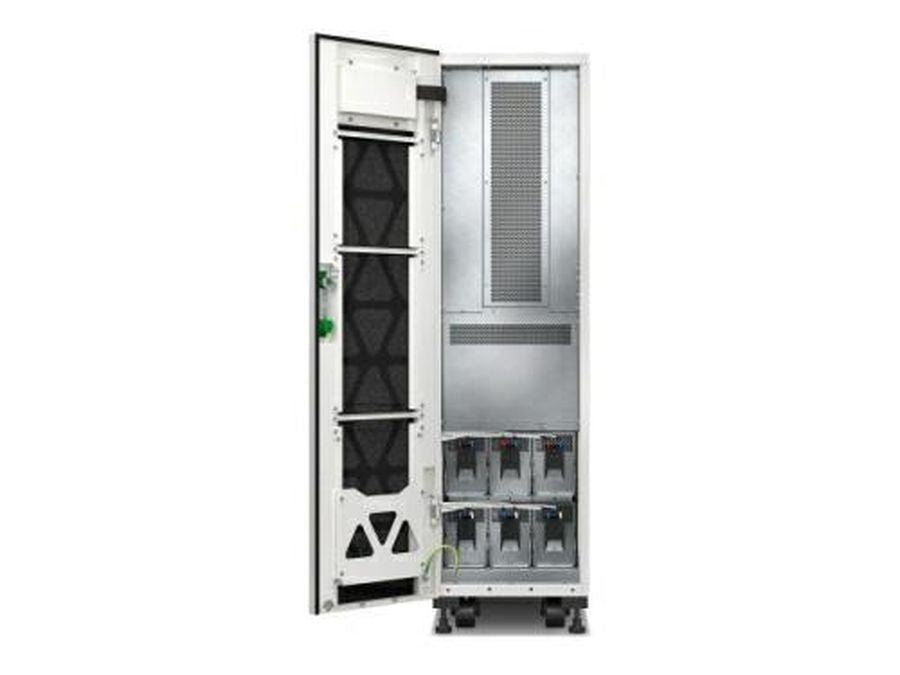 The APC EASY UPS 3S is a 20 kVA, 208V 3-phase online UPS system designed for high-demand enterprise environments. Tailored for internal battery configuration and featuring a 5x8 startup, this UPS ensures continuous performance during power disruptions. It delivers dependable power protection with versatile installation flexibility.