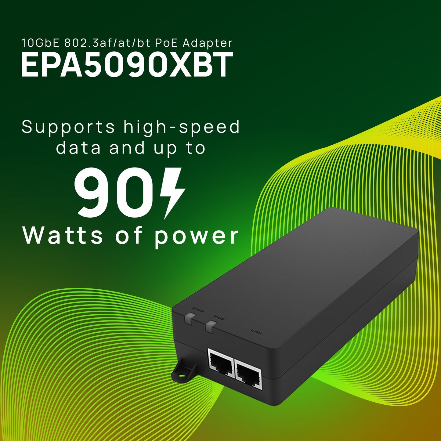 EnGenius EPA5090XBT 90W 10Gb PoE++ Adapter