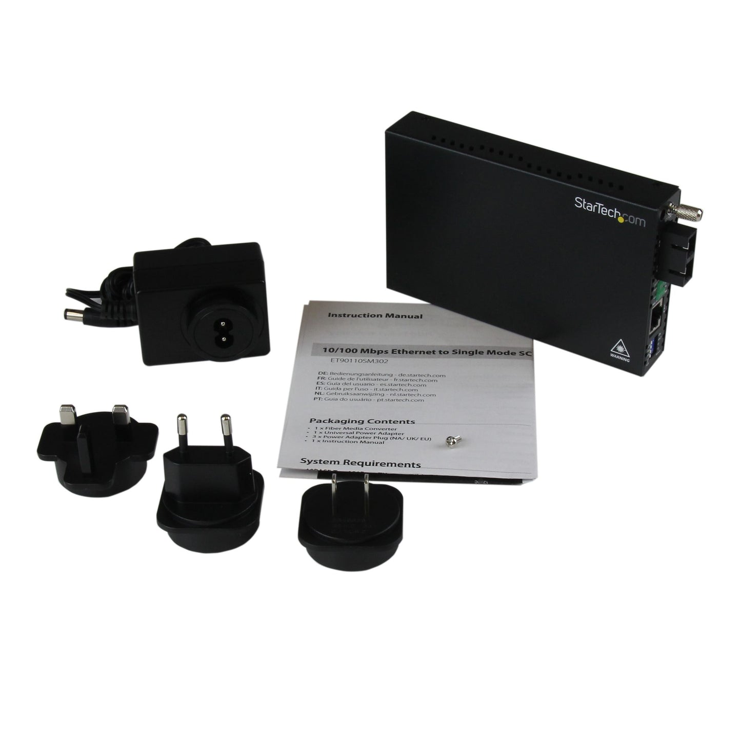 StarTech ET90110SM302 Ethernet to SC SM Fiber Media Converter
