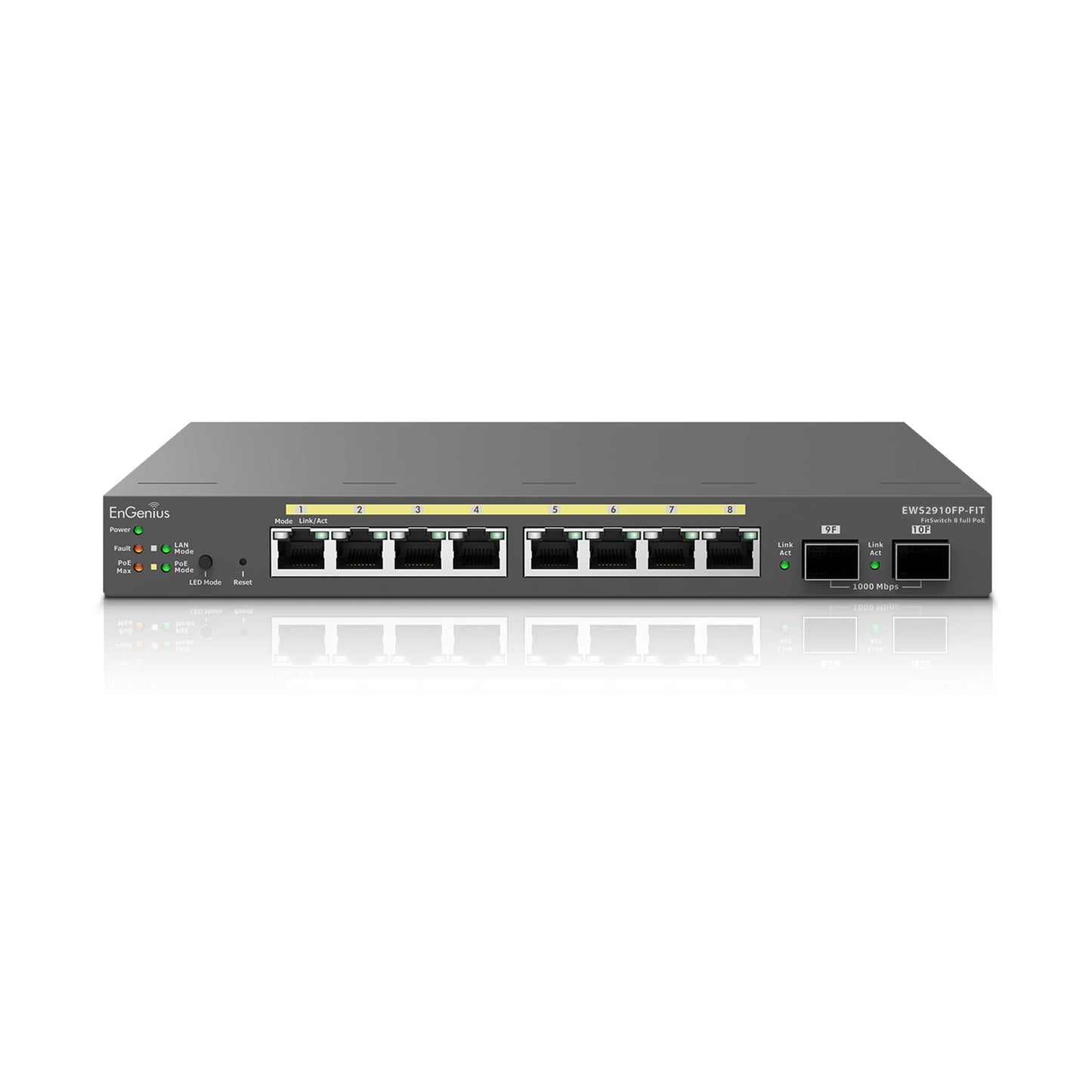 EnGenius EWS2910FP-FIT 8-Port Gigabit PoE+ Managed Switch with SFP Uplinks