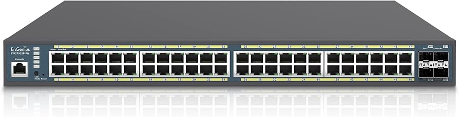 EnGenius Fit EWS7952P-FIT 48-Port Gigabit PoE+ L2+ Switch with 410W Budget