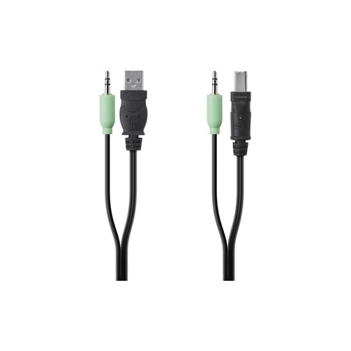 Belkin TAA USB/AUD SKVM Cable, 6 ft (F1D9022B06T)