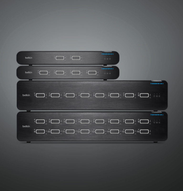 Belkin 2-Port DP/HDMI Secure Desktop KVM, PP4.0, No CAC