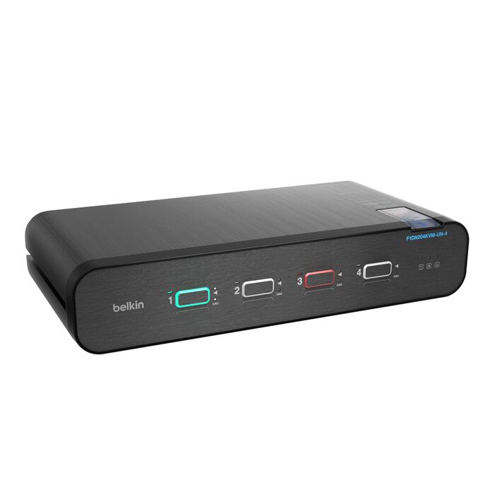 Commutateur KVM sécurisé Belkin DP/HDMI 4 ports avec CAC, PP4.0
