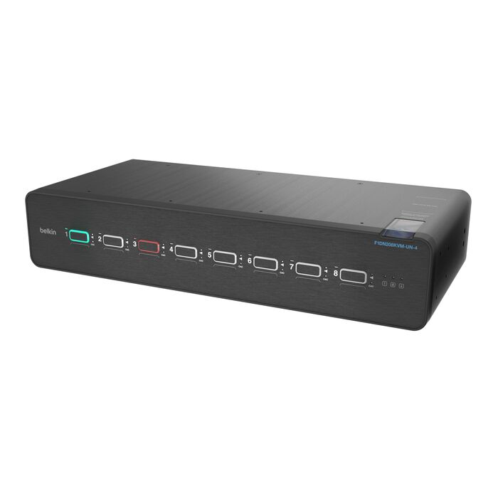 Belkin 8-Port Dual Monitor Secure KVM Switch F1DN208KVM-UN-4
