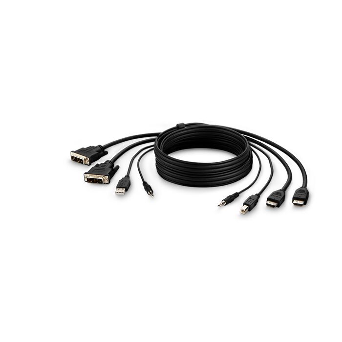 Belkin TAA 2 DVI to HDMI/USB/Audio Cable, 10FT (F1DN2CCBL-DH10T)