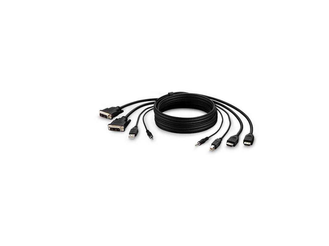 Belkin TAA 2 DVI to HDMI/USB/AUD Cable, 6FT, F1DN2CCBL-DH6T