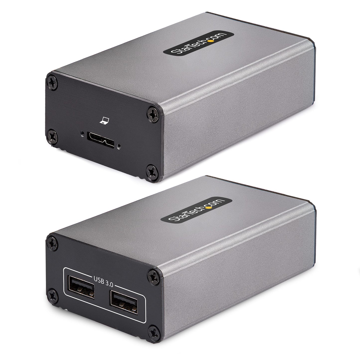 Extension StarTech USB 3.0 2 ports sur fibre OM3, 350 m, LC/LC, hub USB-A