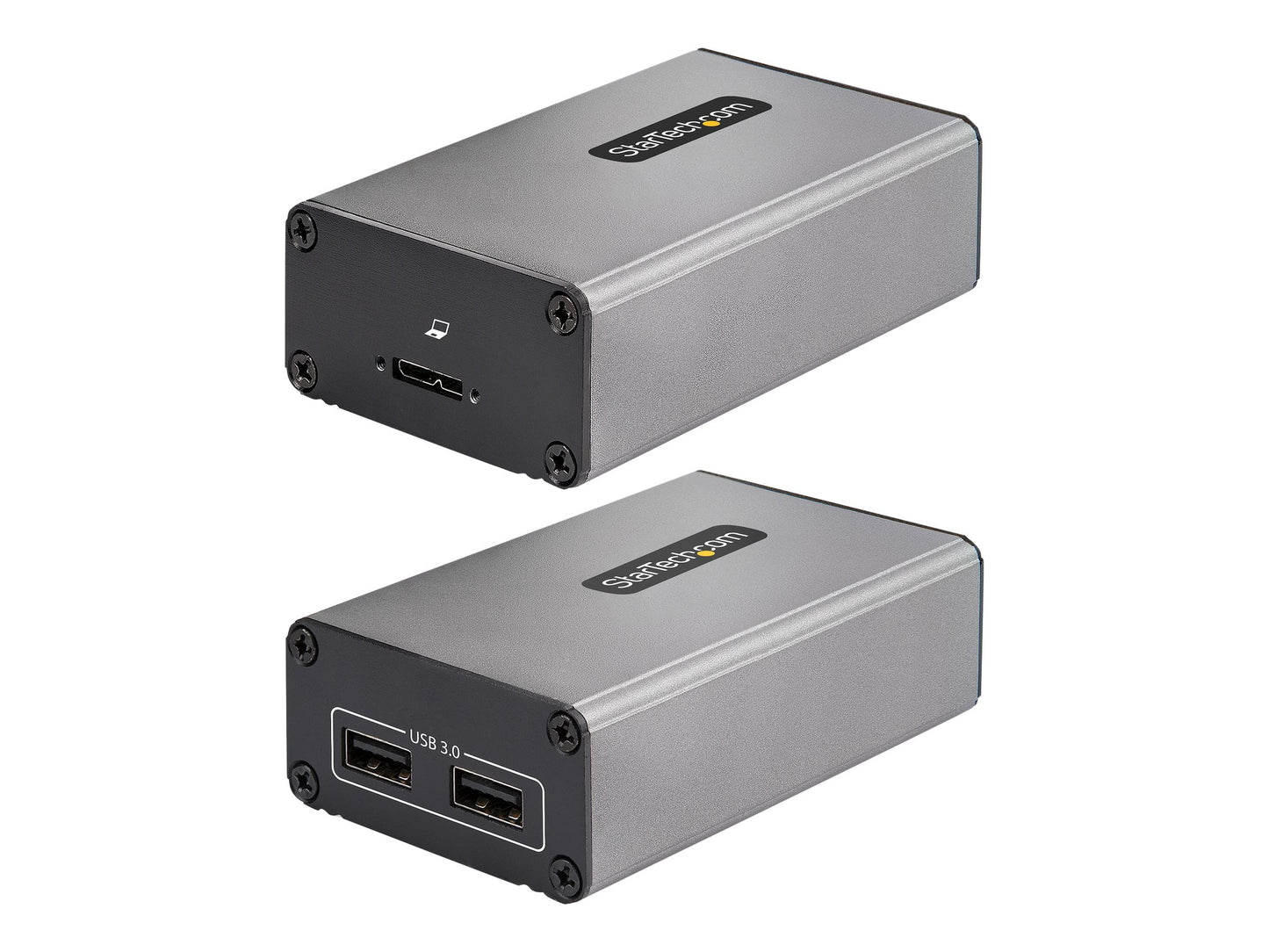 Extension StarTech USB 3.0 2 ports sur fibre OM3, 350 m, LC/LC, hub USB-A