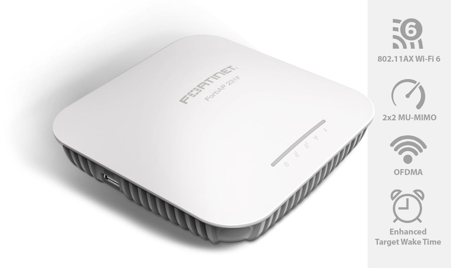 Point d'accès sans fil intérieur Fortinet FortiAP‑231F, Tri‑Radio, MU‑MIMO