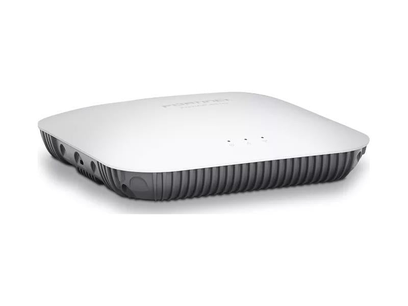 The Fortinet FortiAP-431G is a high-performance indoor wireless access point featuring tri-radio connectivity with Wi-Fi 6E support across 2.4, 5, and 6GHz bands. Designed for dense environments, it delivers exceptional throughput with 4-stream capability on each radio, enabling dual 5G operation and optimized multi-device performance.