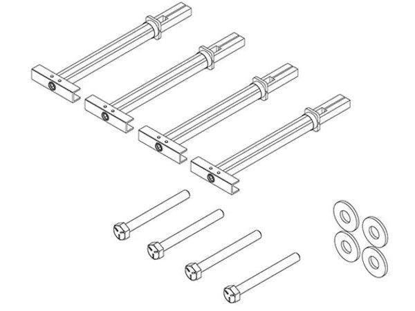 The CHIEF 1/4-20 Grade 5 TOGGLER KIT is a reliable mounting accessory designed to provide secure installation for display hardware. Compatible with a range of monitor and projector mounting systems, this U.S.-made kit complies with TAA standards, ensuring suitability for government and commercial environments.