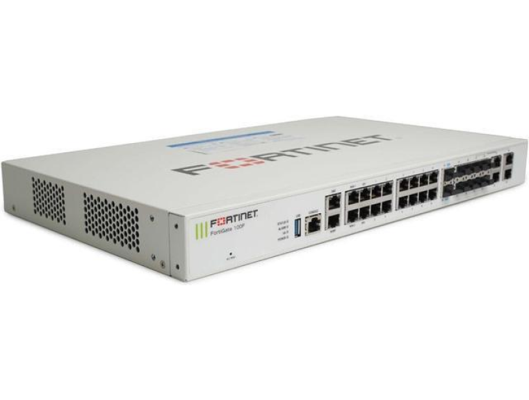 Fortinet FortiGate-100F with 3YR FortiCare & FortiGuard, 10Gbps Firewall