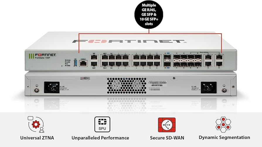 Fortinet FG-100F with 5YR FortiCare & FortiGuard Enterprise Bundle