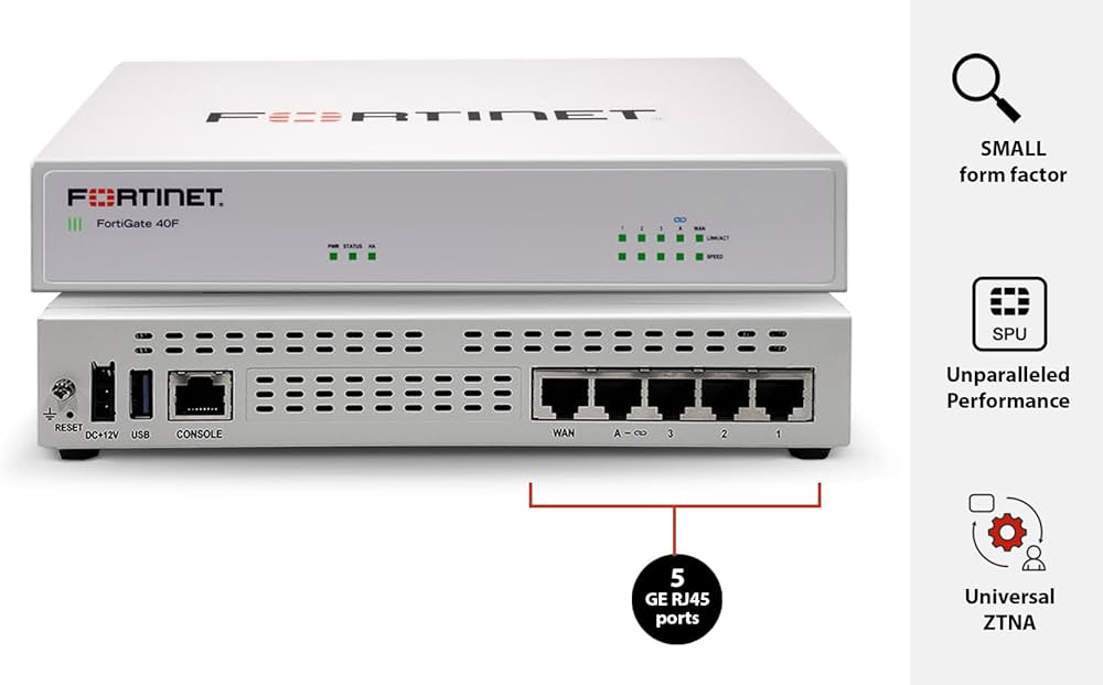 Fortinet FortiGate-40F with 3-Year FortiCare Premium & FortiGuard Enterprise