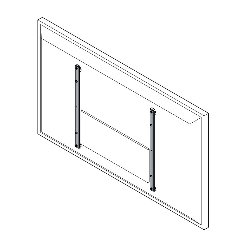 Accessoire de montage vertical CHIEF 600 mm M6 sans décalage, noir
