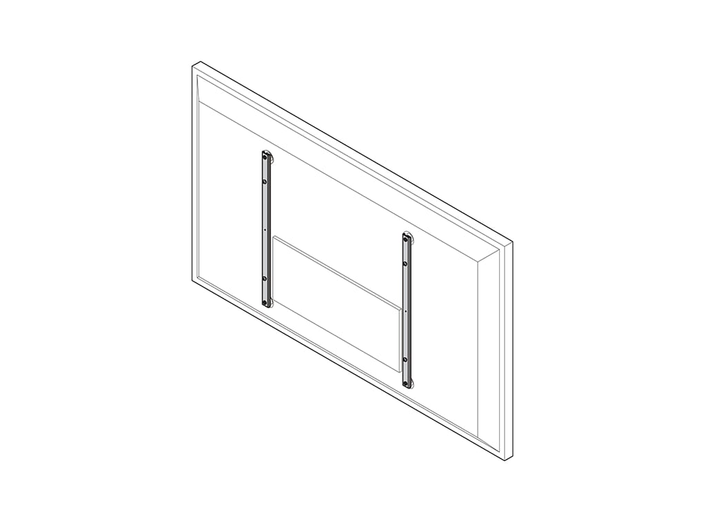 Accessoire de montage vertical CHIEF 600 mm M6 sans décalage, noir