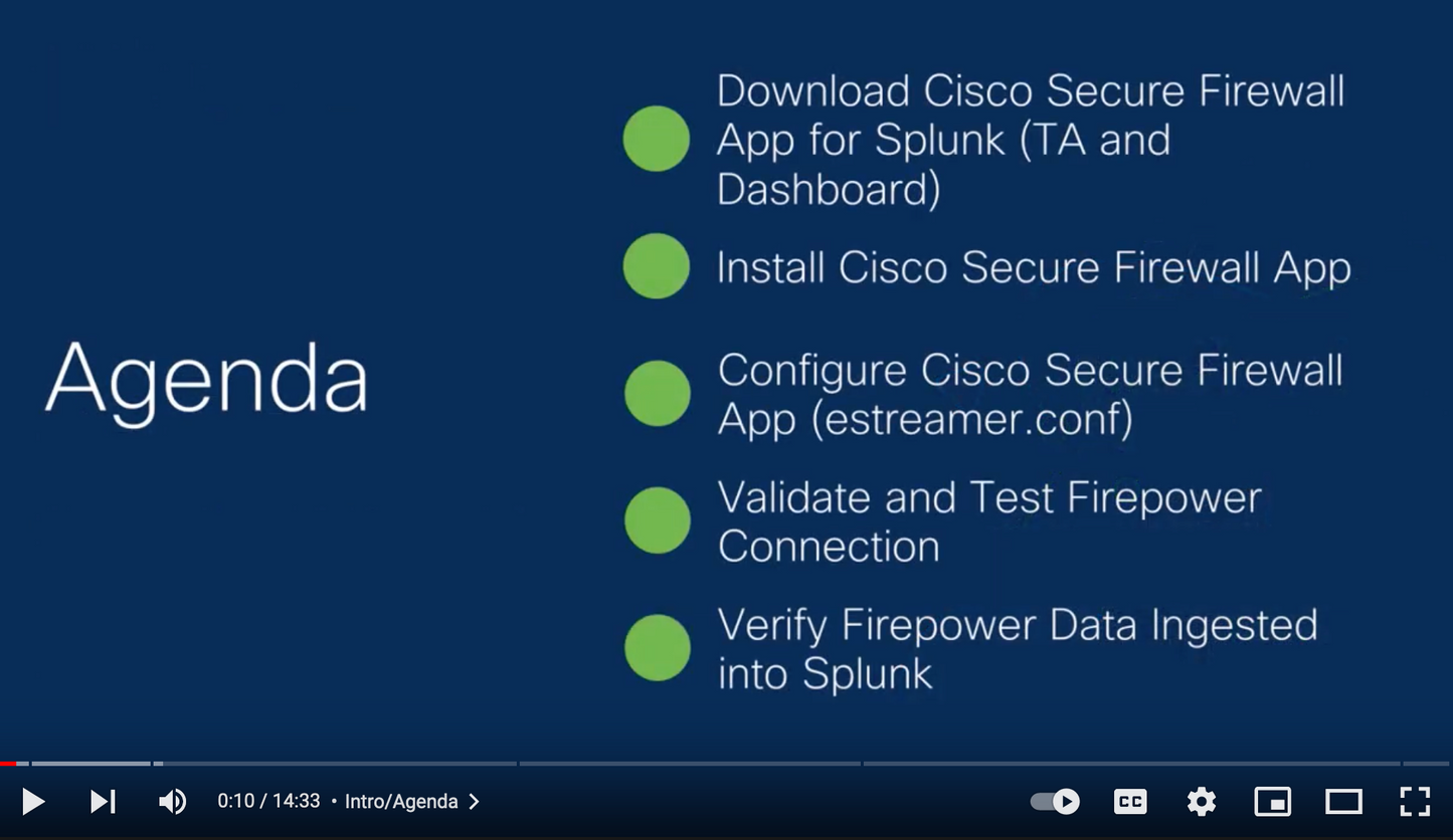 Cisco eStreamer eNcore pour Splunk