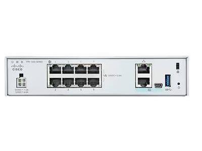 Cisco Firepower 1010E ASA Non-PoE Appliance - Desktop - Gigabit Ethernet - 1000BASE-T, Serial console, USB 3.0 Type-A - Power Supply - 100 to 240V AC. Designed for secure wired connectivity in compact environments, it supports 1 Gbps throughput and robust firewall capabilities with a 200 GB internal drive.