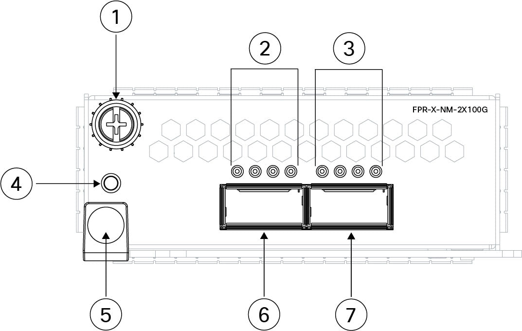 Cisco FPR3K-XNM-6X25SRF 6-Port 25Gb SFP SR Network Module