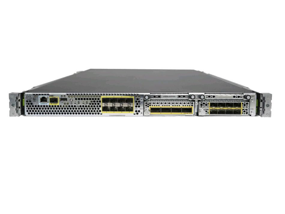 The CISCO Firepower 4112 ASA Appliance is a 1U security solution offering flexible modular connectivity and performance scalability. Designed with two NetMod bays, this appliance ensures expandability for evolving IT environments. It is compliant with TAA, making it suitable for government and enterprise deployment.