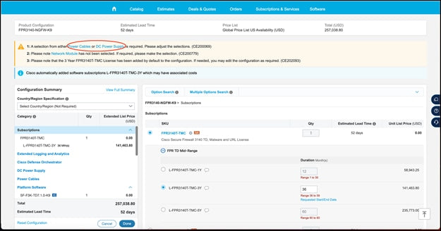 Cisco Secure Firewall 4245 ASA Appliance, 1U, 25Gbps, 2x NetMod Bays