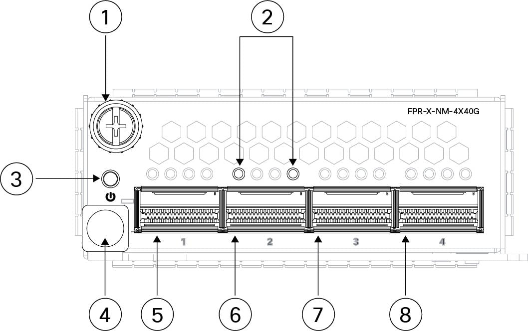 Module réseau ZSFP 8 ports 25 Gbit/s Cisco Secure Firewall 4200