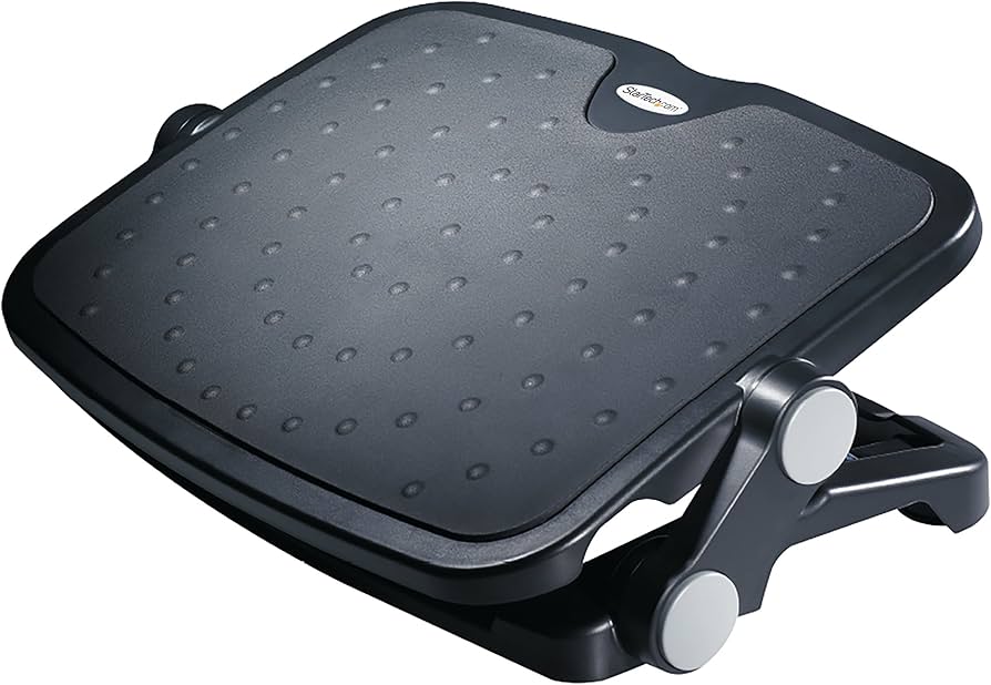 Repose-pieds ergonomique réglable sous le bureau StarTech, plateforme 18x14 pouces
