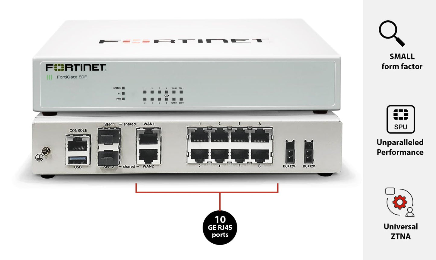 Pare-feu FORTINET FORTIWIFI-80F-2R avec UTP 5 ans et FortiCare Premium
