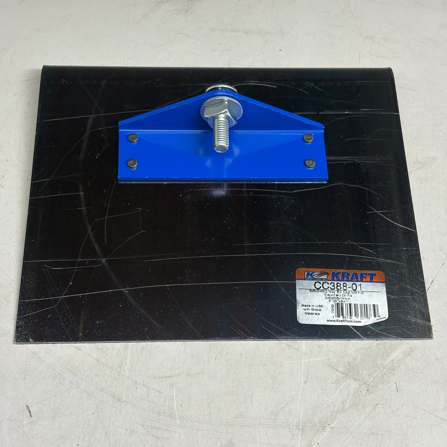 KRAFT TOOL CO 2-Way Blue Steel Walking Edger 9" x 8" 3/4" R CC388-01