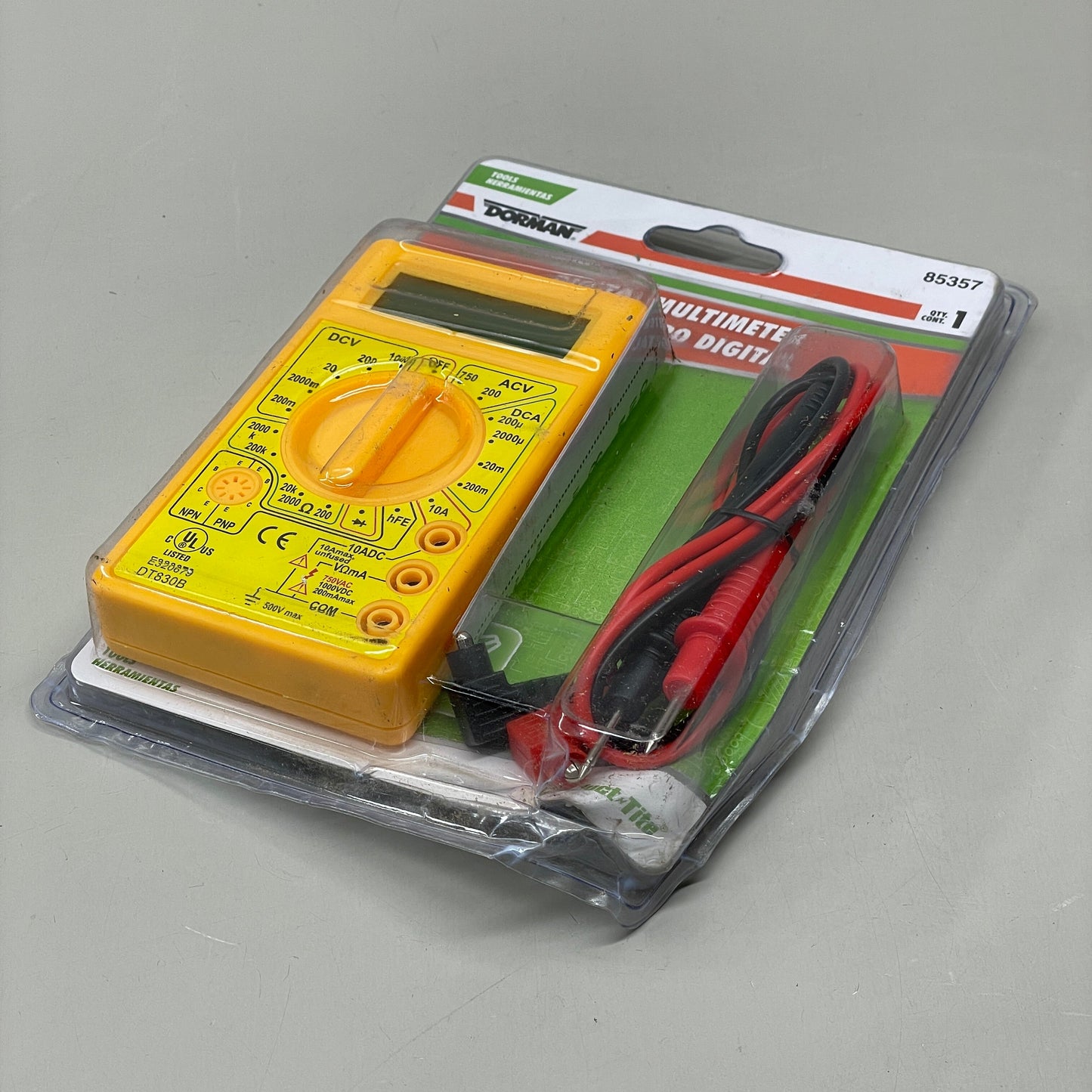 ZA@ DORMAN Digital Multimeter Tools For Electrical Diagnostics 85357 (AS-IS)