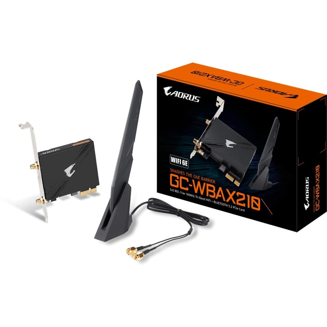 GIGABYTE GC-WBAX210 802.11ax WiFi + Bluetooth 5.2 PCIe Card