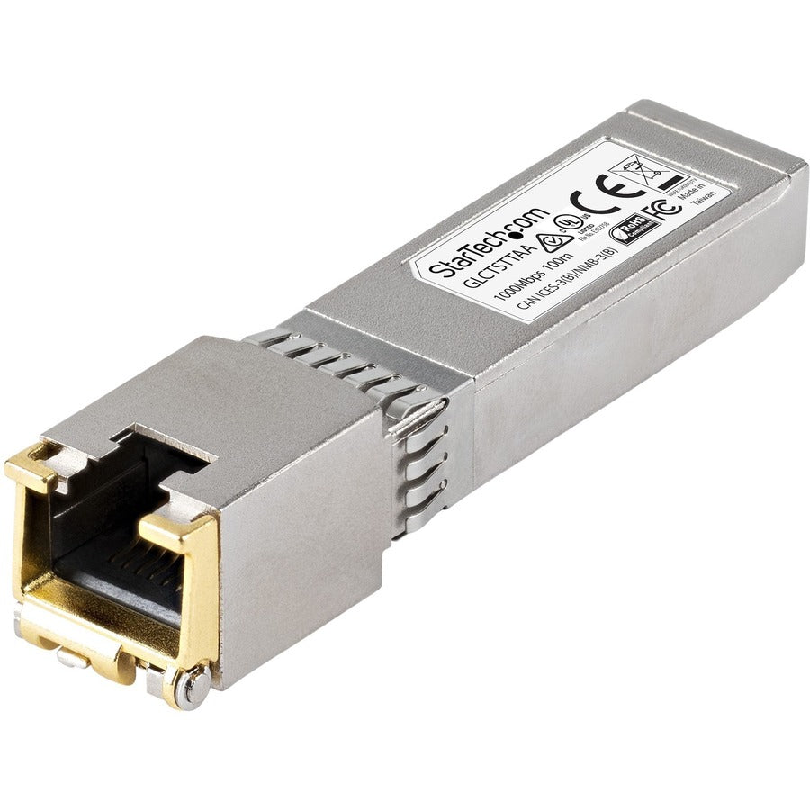 StarTech Cisco GLC-T Compatible 1GbE Copper SFP Transceiver