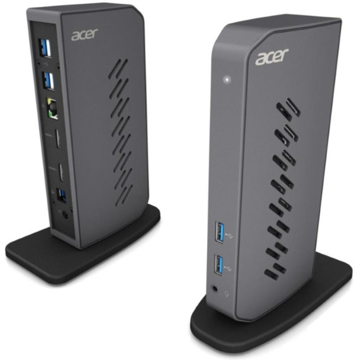 Station d'accueil USB 3.0 Acer U301, double sortie d'affichage, gris